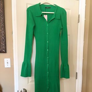 MICAS Kelly Green Knit Dress